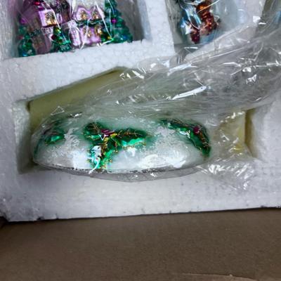 CHRISTOPHER RADKO Home for the Holidays Ornament Set NEW 