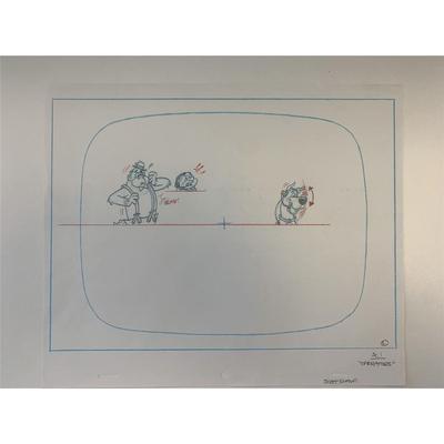 Scooby Doo original artwork for animation cel