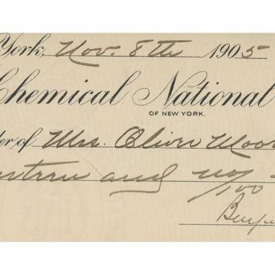 B. Altman signed check