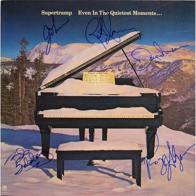 Supertramp signed Even In The Quietest Moments album