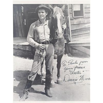 Gunsmoke Dennis Weaver signed photo