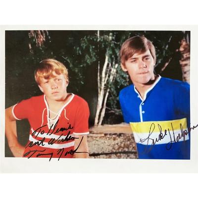 Flipper Luke Halpin and Tommy Norden signed photo