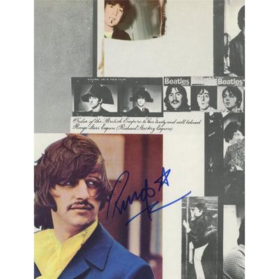Ringo Starr signed photo