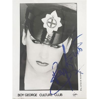 Boy George signed photo