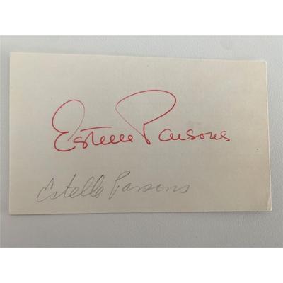 Estelle Parsons original signature