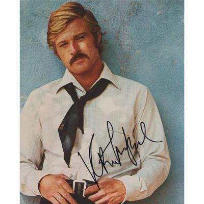 Butch Cassidy and the Sundance Kid Robert Redford signed movie photo
