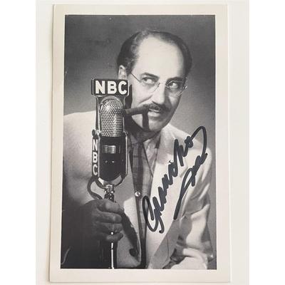 NBC Groucho Marx signed photo