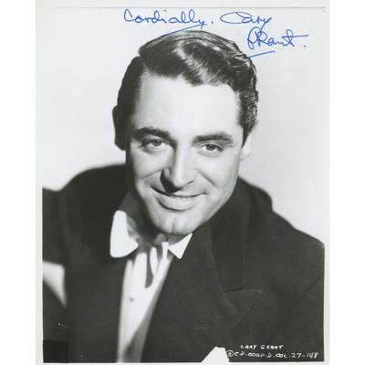 Cary Grant signed photo. GFA Authenticated