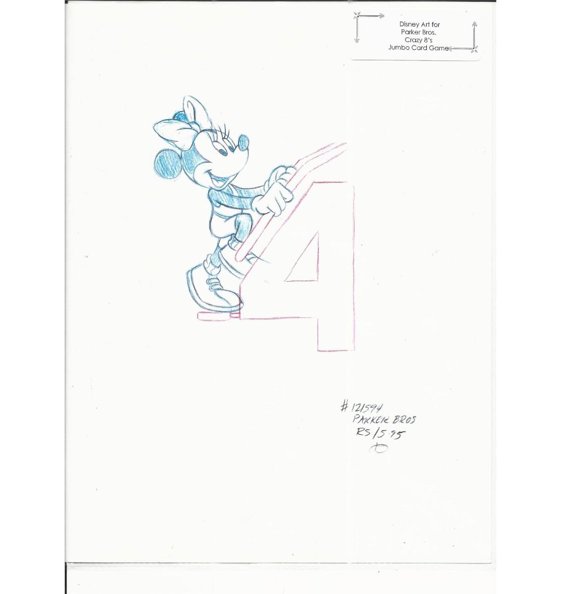 disney-minnie-mouse-original-hand-drawn-art-for-parker-bros-hasbro