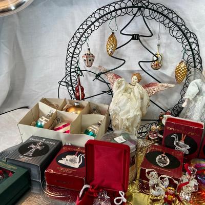 Waterford ornaments in original boxes