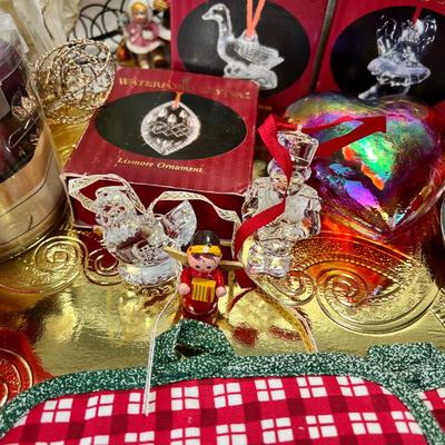 Waterford ornaments in original boxes