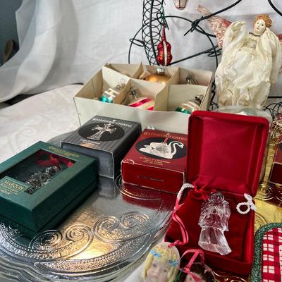 Waterford ornaments in original boxes
