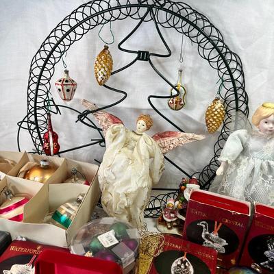 Waterford ornaments in original boxes