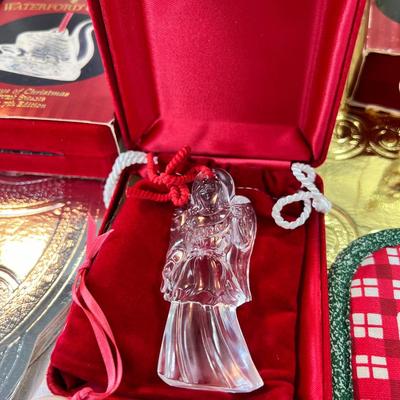Waterford ornaments in original boxes