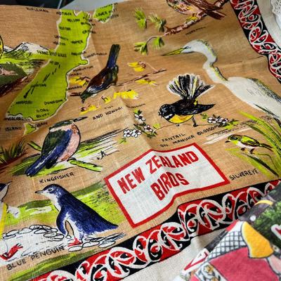 Vintage travel new tea towels. embrodiery, vintage aprons