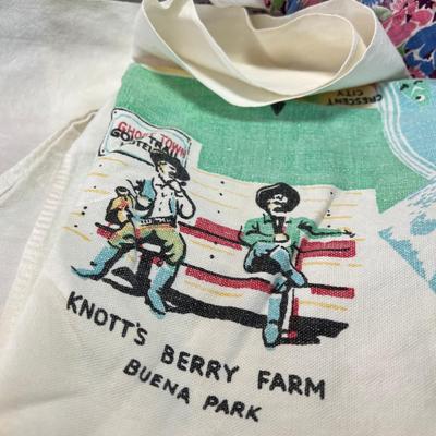 Vintage travel new tea towels. embrodiery, vintage aprons