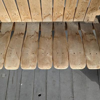 Raw Wood Patio Rocker