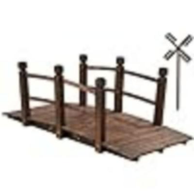 NIB 5ft Wooden Garden Bridge