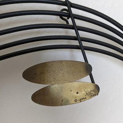C. Jere 1988 Metal Music Note Wall Art