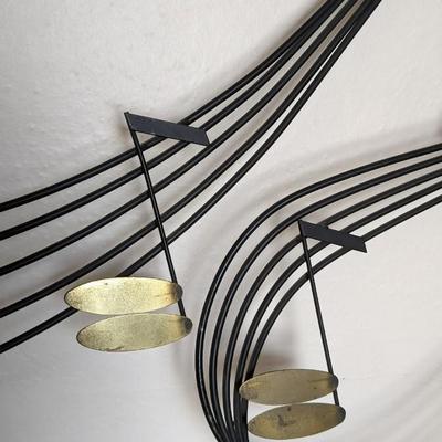 C. Jere 1988 Metal Music Note Wall Art