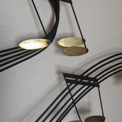 C. Jere 1988 Metal Music Note Wall Art