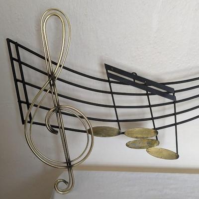 C. Jere 1988 Metal Music Note Wall Art