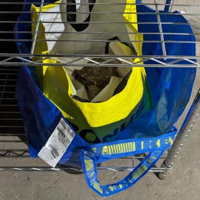 Metro Rack with Cleaning Supplies