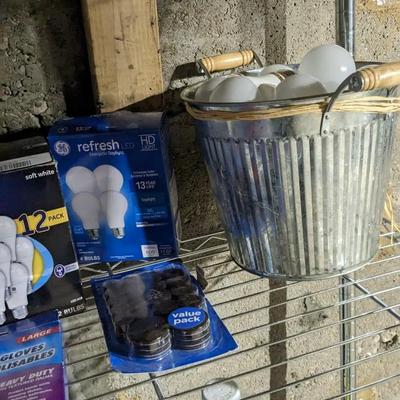 Metro Rack with Cleaning Supplies