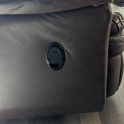 Leather Reclining Sofa