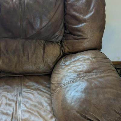 Leather Reclining Sofa