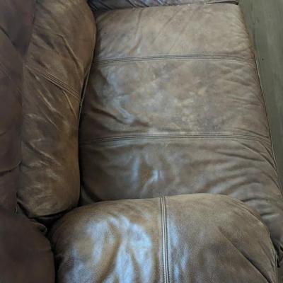 Leather Reclining Sofa