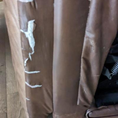 Leather Reclining Sofa