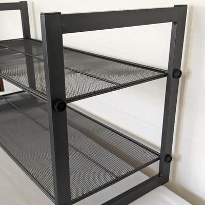 NIB Floating Shelf and Metal Rack