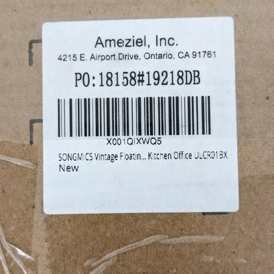 NIB Floating Shelf and Metal Rack