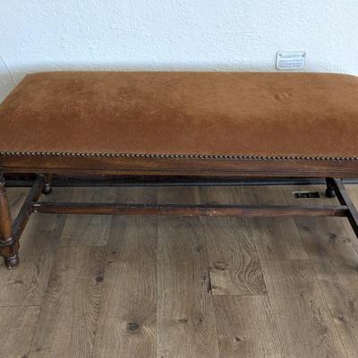Vintage Upholstered Bench