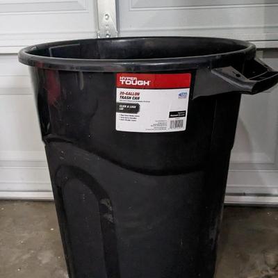 Wheel Barrow and Garbage Can