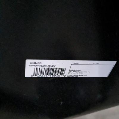 Wheel Barrow and Garbage Can