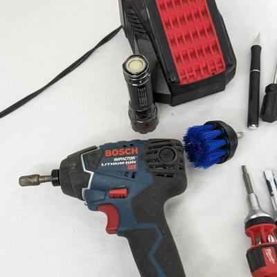 Bosch 18V Impact Drill and Tools