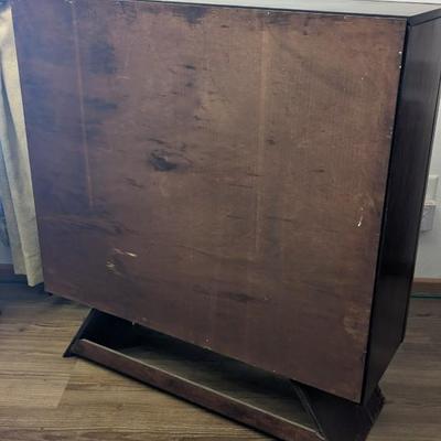 Art Deco Mini Curio Cabinet and Corner Shelf