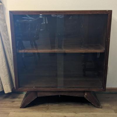 Art Deco Mini Curio Cabinet and Corner Shelf