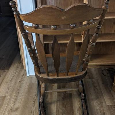 Vintage Wide Base Rocking Chair