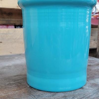 Blue Fiesta sugar canister