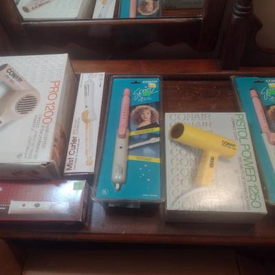 Collection of Hair Styling Tools- Blow Dryers and Curlers (F)