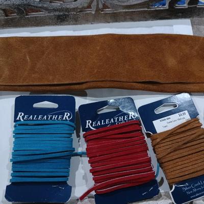 Leather craft lace and trim