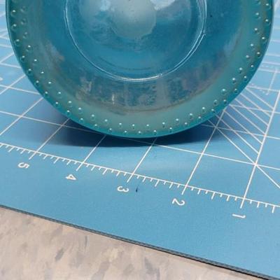 Blue jar with handle
