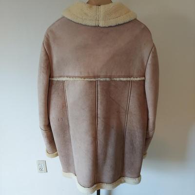 Shearling Lined Leather Coat (BC-BBL)