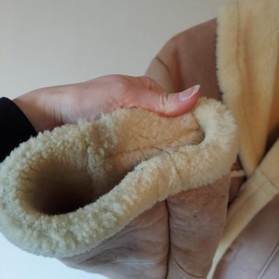Shearling Lined Leather Coat (BC-BBL)