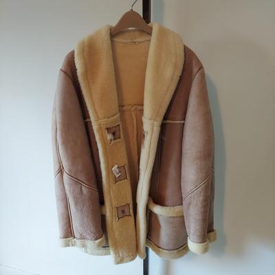 Shearling Lined Leather Coat (BC-BBL)