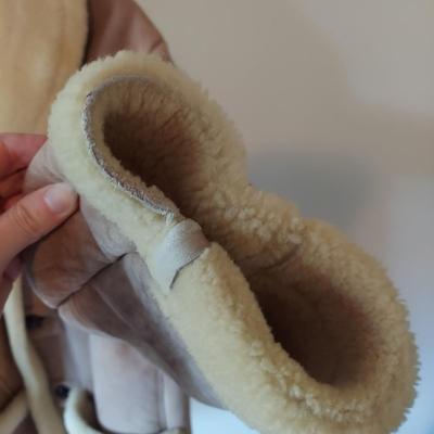 Shearling Lined Leather Coat (BC-BBL)