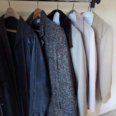 Five 70s 80s Trench Coats Size S/M (BC-BBL)
